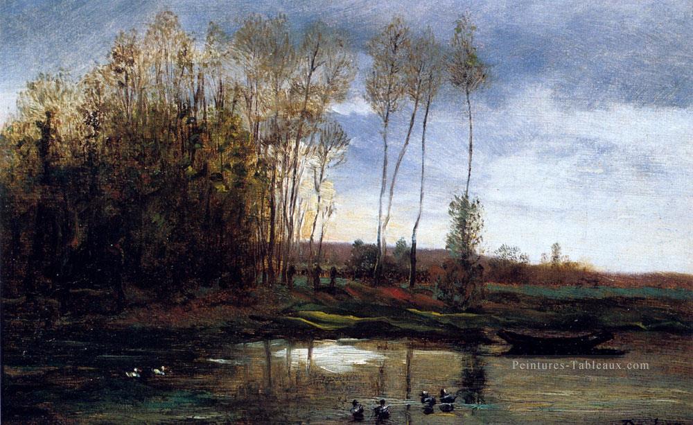 R Barbizon impressionnisme paysage Charles François Daubigny Peintures à l'huile